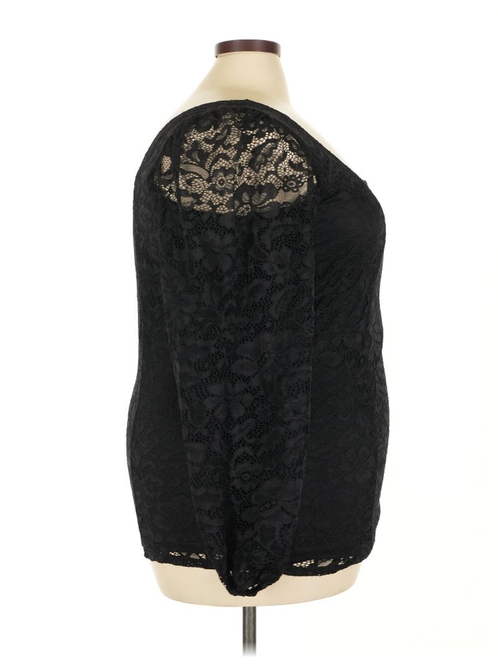 Torrid Long Sleeve Black Lace Top Size 3x - Picture 3 of 5